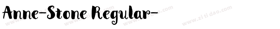 Anne-Stone Regular字体转换